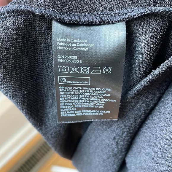 H&M Divided Black Mini Dress with Cutout Size Medium - Picture 6 of 6